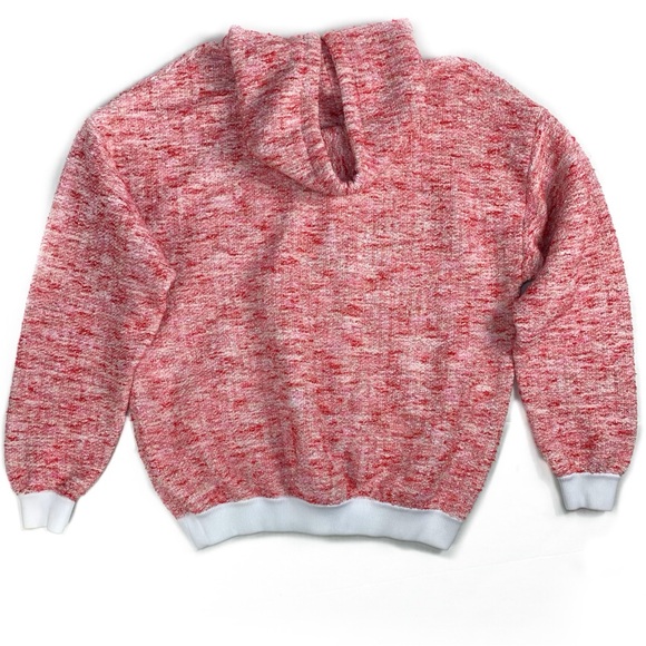 St. John Pink Tweed Knit Hoodie - Picture 4 of 7